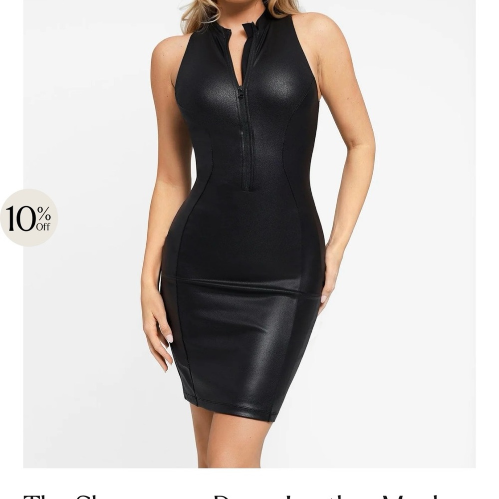 Viral Popilush Faux Leather Dress